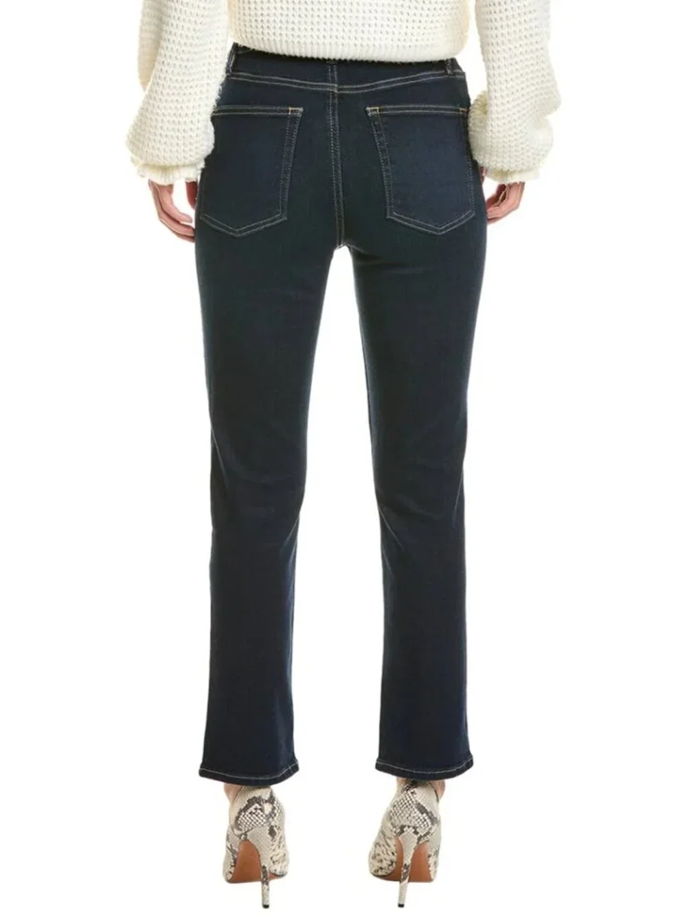 FRAME Denim le high Parkway straight jean Size 28 Darn wash denim - Picture 2 of 2